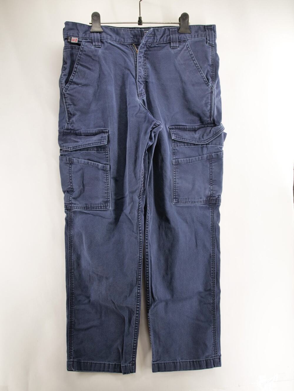 Carhartt Men's 34x30 Blue Relaxed Fit FR Flame Resistant Cargo Work Pants
